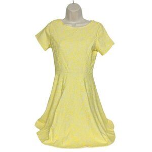 One Clothing Yellow Textured Sheath Dress Small